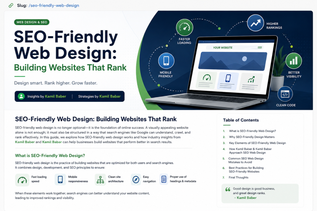 SEO-Friendly Web Design Building Websites That Rank